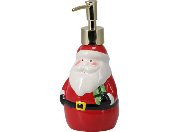 Såpepumpe jul keramikk 7,5x8,5x18cm 4ass 