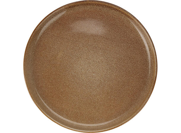 Tallerken brunbeige keramikk 27cm 