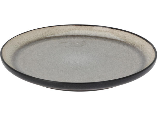 Tallerken keramikk matt sort 21cm Forpk 6stk Vekt 465gr 