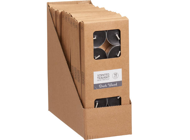 Telys sort duft: skogsduft 10 stk 4 timer brenntid 1% duft 