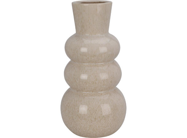 Vase bobler i stabel 13x25cm 3ass Forpk:6stk Rosa,beige,grønn Vekt:750gram 