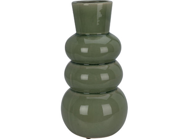 Vase bobler i stabel 13x25cm 3ass Forpk:6stk Rosa,beige,grønn Vekt:750gram 