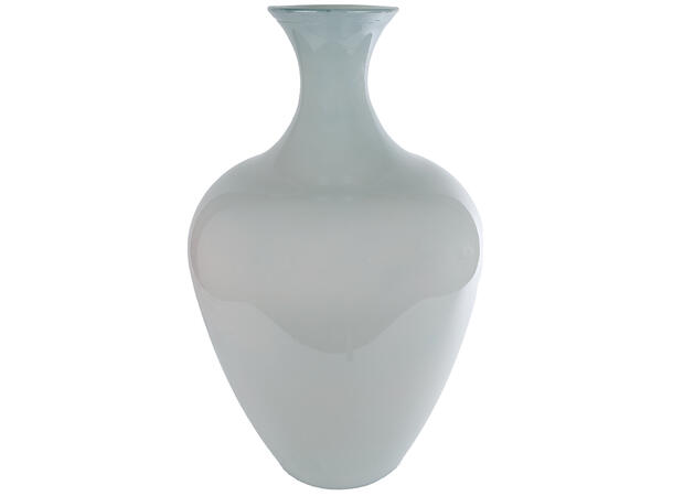 Vase glass ishvit m/blåskjær 40x40x65cm Produsert i Spania 