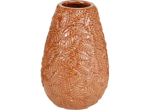 Vase høstblad keramikk 27,5cm 3ass 