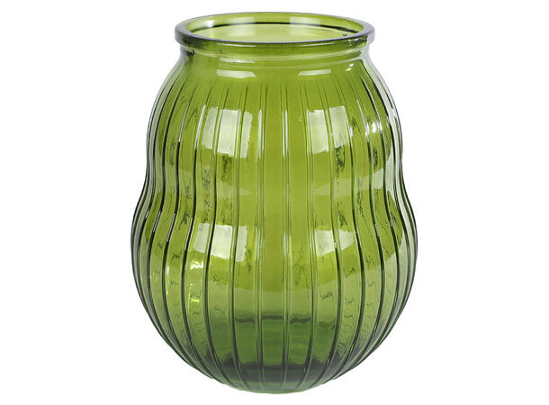 Vase lysglass glass grønn 19x19x23cm Forpakning: 2stk 