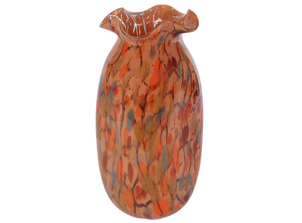 Vase multifarget amber glass 16x33cm 
