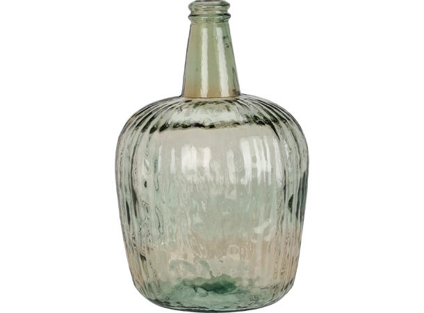 Vase resirkulert glass stripet 22x37cm Vekt:2,8kg 