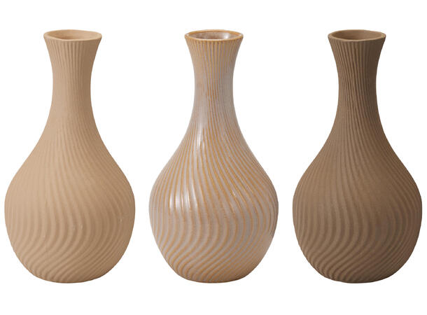 Vase sandfinish 12,5x24cm 3ass 