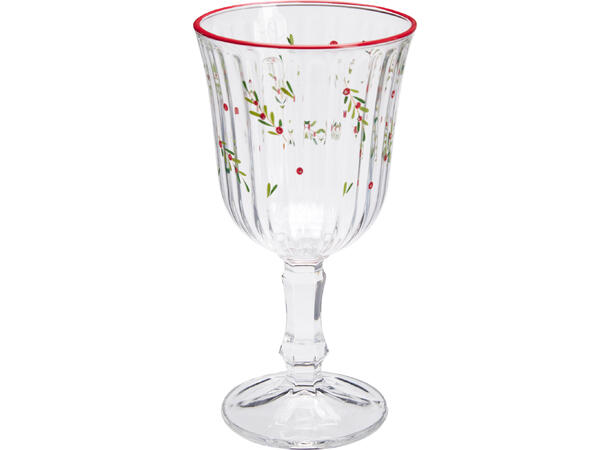 Vinglass juledesign 240ml 8x16cm 2ass Forpk 6stk Materiale: Glass 