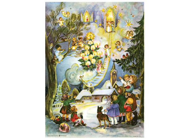 Adventskalender Himmelstigen 27x36,5cm 
