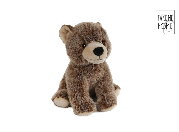 Bjørn sittende brun plysj 30cm Take Me Home FSC Mix-emballasje C213449 