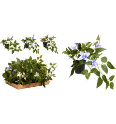 Blomst rosa, hvit, lilla 28x40cm 3ass Forpakning 12stk