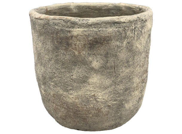 Blomsterpotte beige sement 19x16,5cm Forpk 6stk 