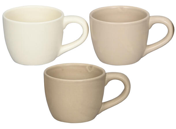 Blomsterpotte dus keramikk 17x11cm 3ass 