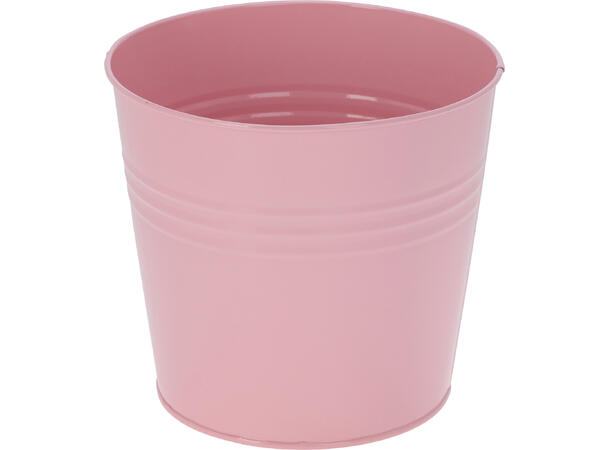 Blomsterpotte galvani. jern 17x15cm 5ass Vekt. 190g 