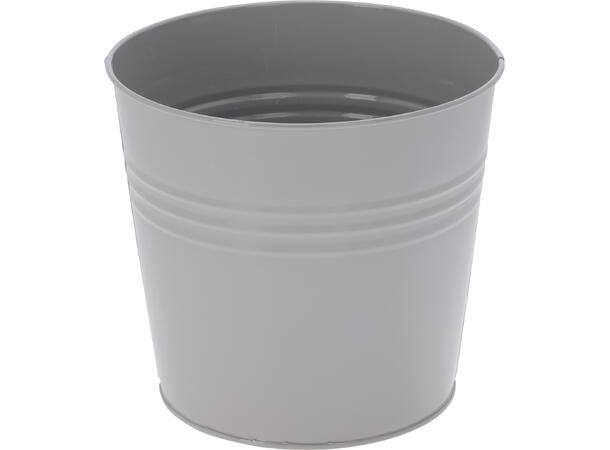 Blomsterpotte galvani. jern 17x15cm 5ass Vekt. 190g 