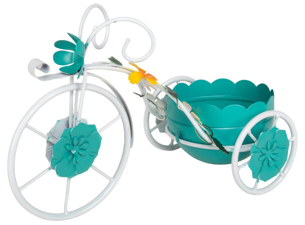 Blomsterpotte sykkel 32x15x20cm 2ass Forpakn.6stk 