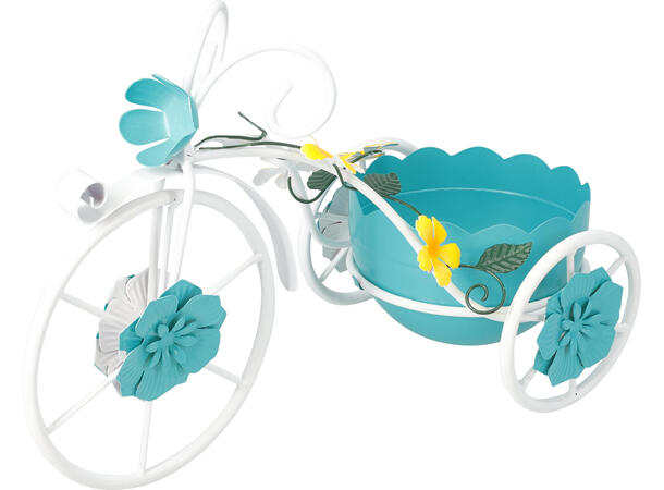 Blomsterpotte sykkel 32x15x20cm 2ass 