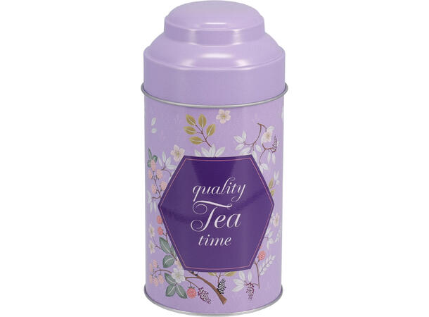 Boks Teboks metall rund 8,5x17,5cm 4ass Forpakning: 24stk 