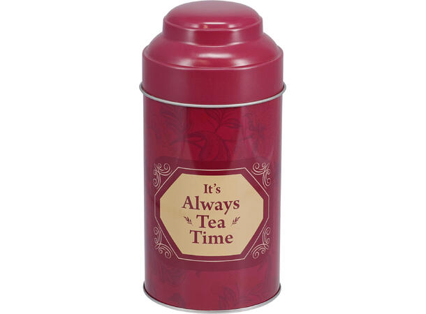 Boks Teboks metall rund 8,5x17,5cm 4ass Forpakning: 24stk 