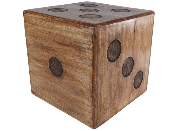 Bord krakk som terning mango 36x36x36cm 