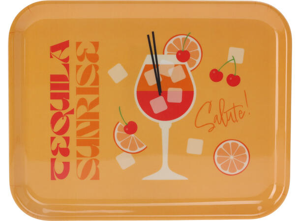 Brett melamin Cocktail 36,5x28,5cm 3ass Forpakning: 6stk 