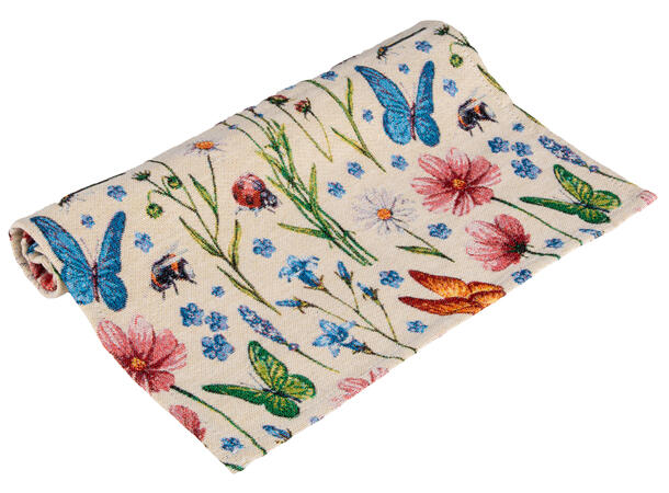 Brikke Jaquard sommereng 33x48cm 40% bomull. 60 % polyester 