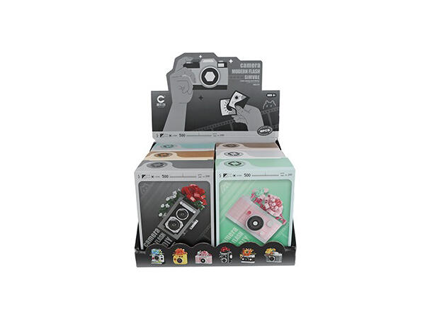 Byggesett kamera 234–335 deler 6ass Display 6stk. Miniklosser 