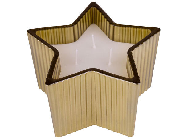 Duftlys glass 14x8cm rød Duft: Vanilje 240g 