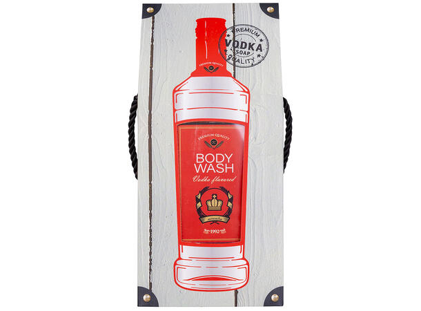 Dusjsåpe 400ml duft av Vodka i Gaveeske Vegansk Uten parabener/SLES 