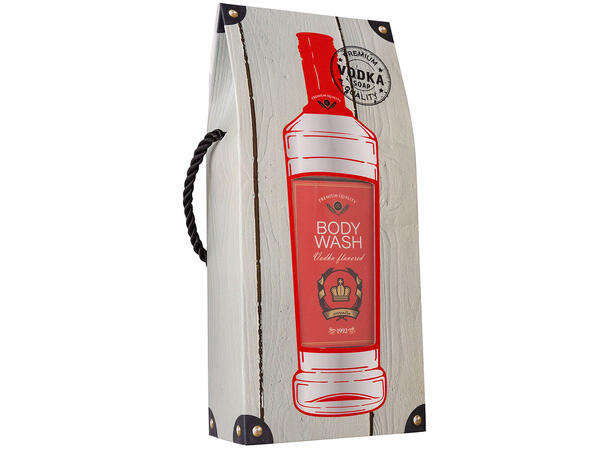 Dusjsåpe 400ml duft av Vodka i Gaveeske Vegansk Uten parabener/SLES 