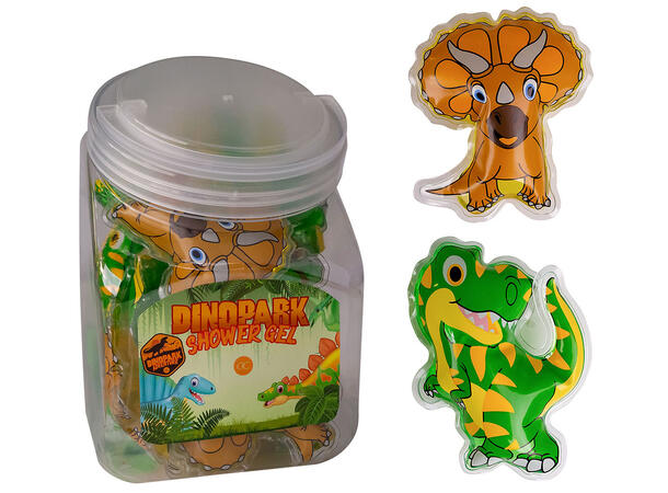 Dusjsåpe Dinosaur 50ml Duft: Frukt 2ass Display 24st Vegansk Uten parabener/SLES 