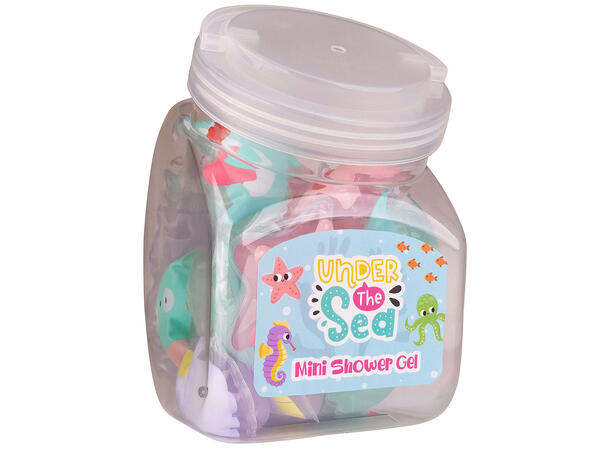 Dusjsåpe Fra havet 50ml Sjøduft 4ass Display 24st Vegansk Uten parabener/SLES 