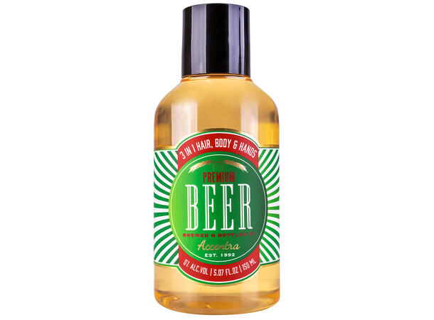 Dusjsåpe og håndsåpe Premium Beer 150ml Vegansk Uten parabener/SLES Metallboks 