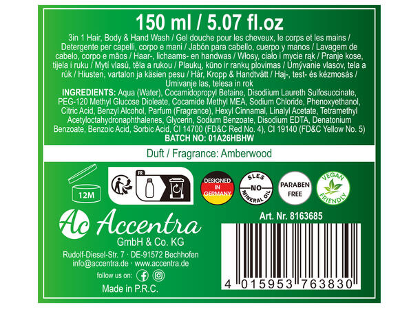 Dusjsåpe og håndsåpe Premium Beer 150ml Vegansk Uten parabener/SLES Metallboks 