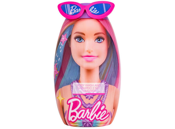 Dusjsåpe og sjampo Barbie rosa 400ml Forpk 12stk 