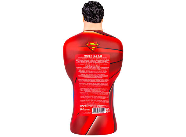 Dusjsåpe og sjampo Supermann 400ml Forpk 12stk 
