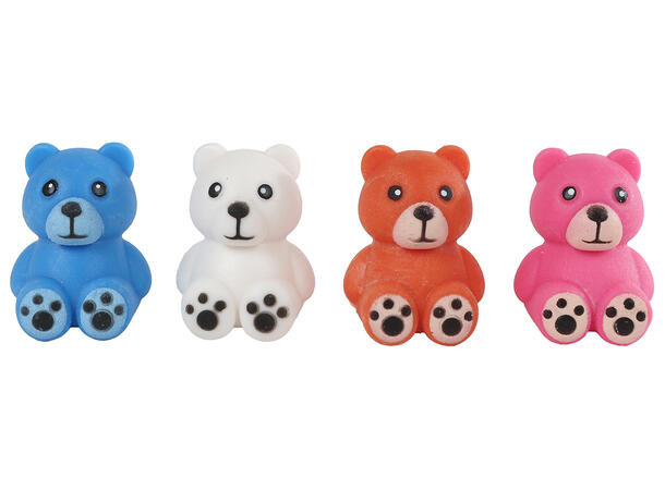 Egg med voksende bamse 6cm 4ass Display 12 stk 