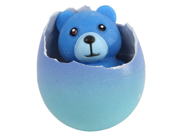 Egg med voksende bamse 6cm 4ass Display 12 stk 