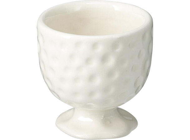 Eggeglass offwhite keramikk 5x5,5cm Display med 12stk Vekt:40 gram 