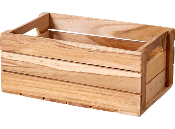 Eske kasse teak sett med 4stk Fra 20x12,5x8,5 til 28,5x22x13,5cm 