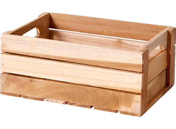 Eske kasse teak sett med 4stk Fra 20x12,5x8,5 til 28,5x22x13,5cm 