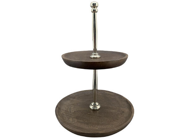 Etasjefat mangotre m/metall 25x37cm Forpk 3stk 