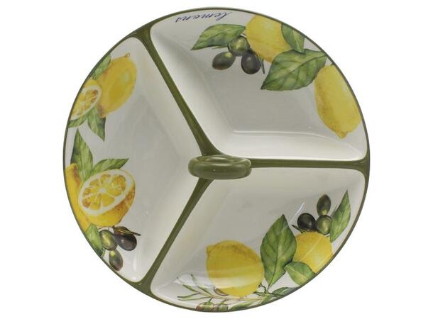 Fat 3-delt m/sitron keramikk 25,5x9cmx 