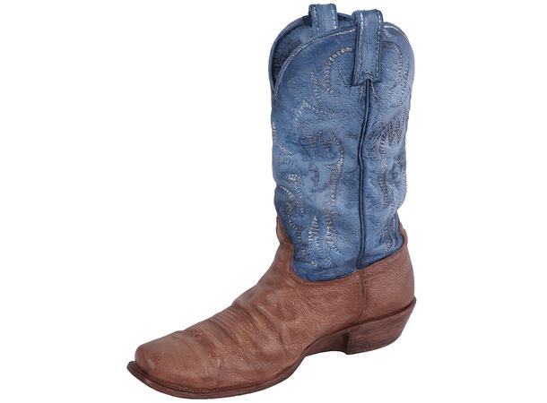 Figur Støvel cowboy blå 28x9,5x31cm 