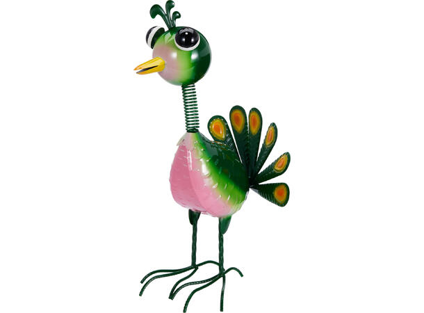 Figur fugl metall 35,5x23,8x56cm 3ass Forpakn.3stk 