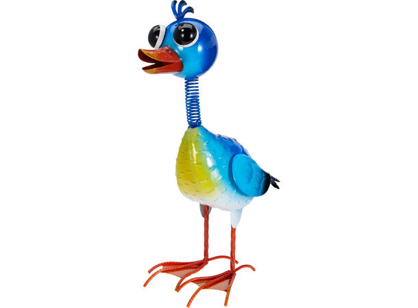 Figur fugl metall 35,5x23,8x56cm 3ass Forpakn.3stk 