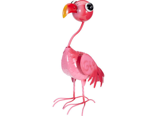 Figur fugl metall 35,5x23,8x56cm 3ass 