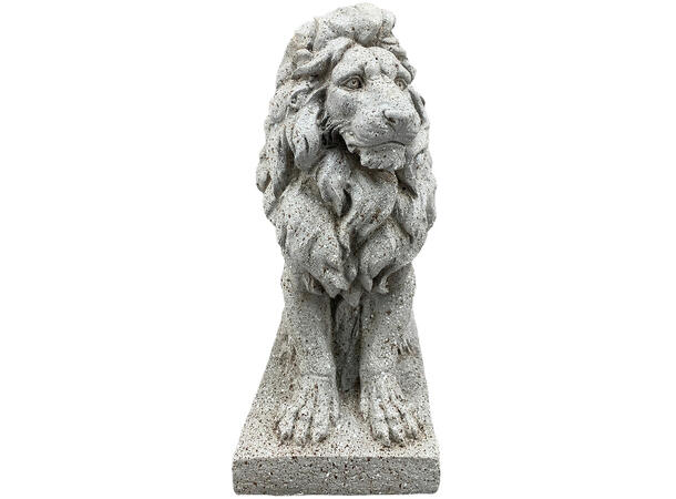Figur til hage grå løve MGO 18x28x38cm 
