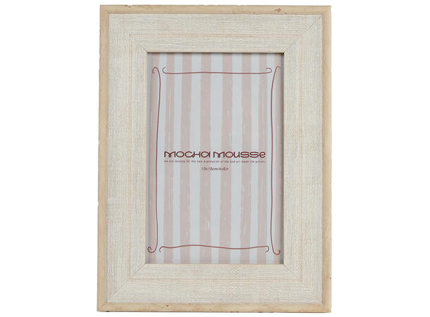 Fotoramme 10x15 hvit 16x21x2cm Polystone 